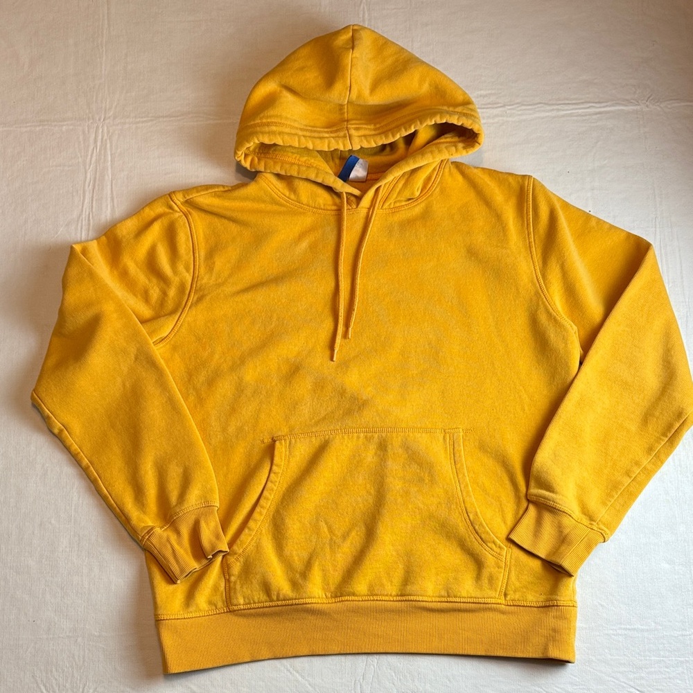 Divided H&M Basic Bright Yellow Men's Hoodie Size L